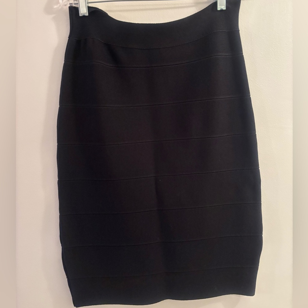 Classic Black Bandage Pencil Skirt